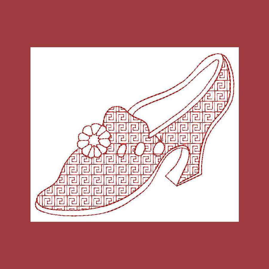 Redwork Dress Up Shoes