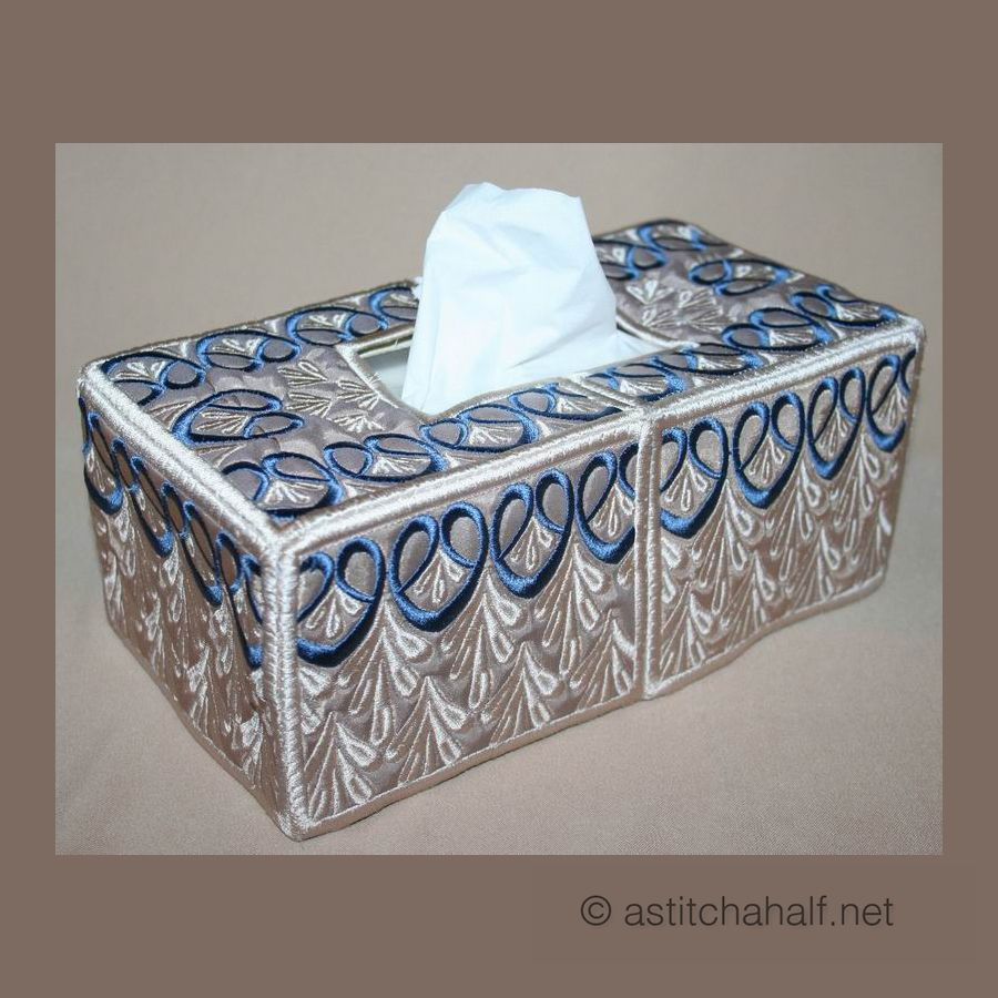 Applique Luxury Lace Tissuebox  Cover
