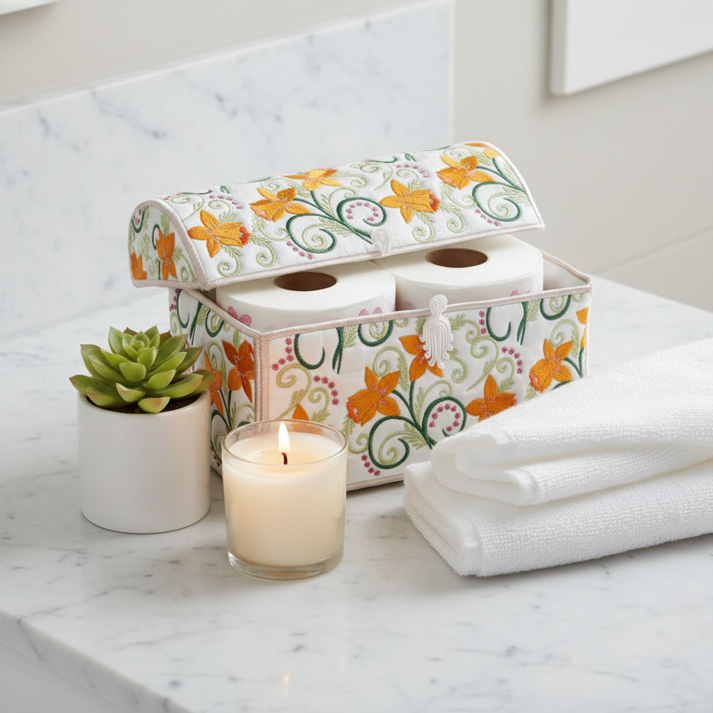 Applique Daffodil Chests