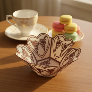 Freestanding Lace Love Bowl Twirl
