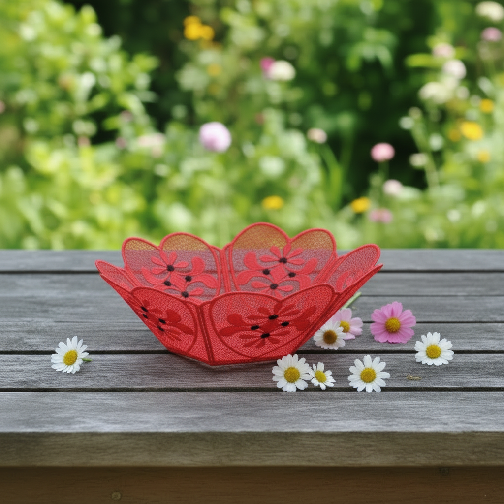 Freestanding Lace Love Bowl Daisy