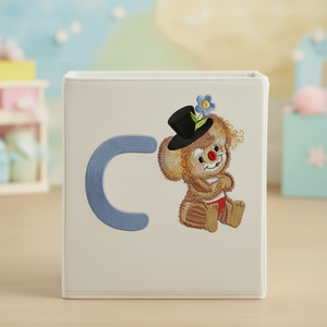 Fuzzy Koala Bear Letter C