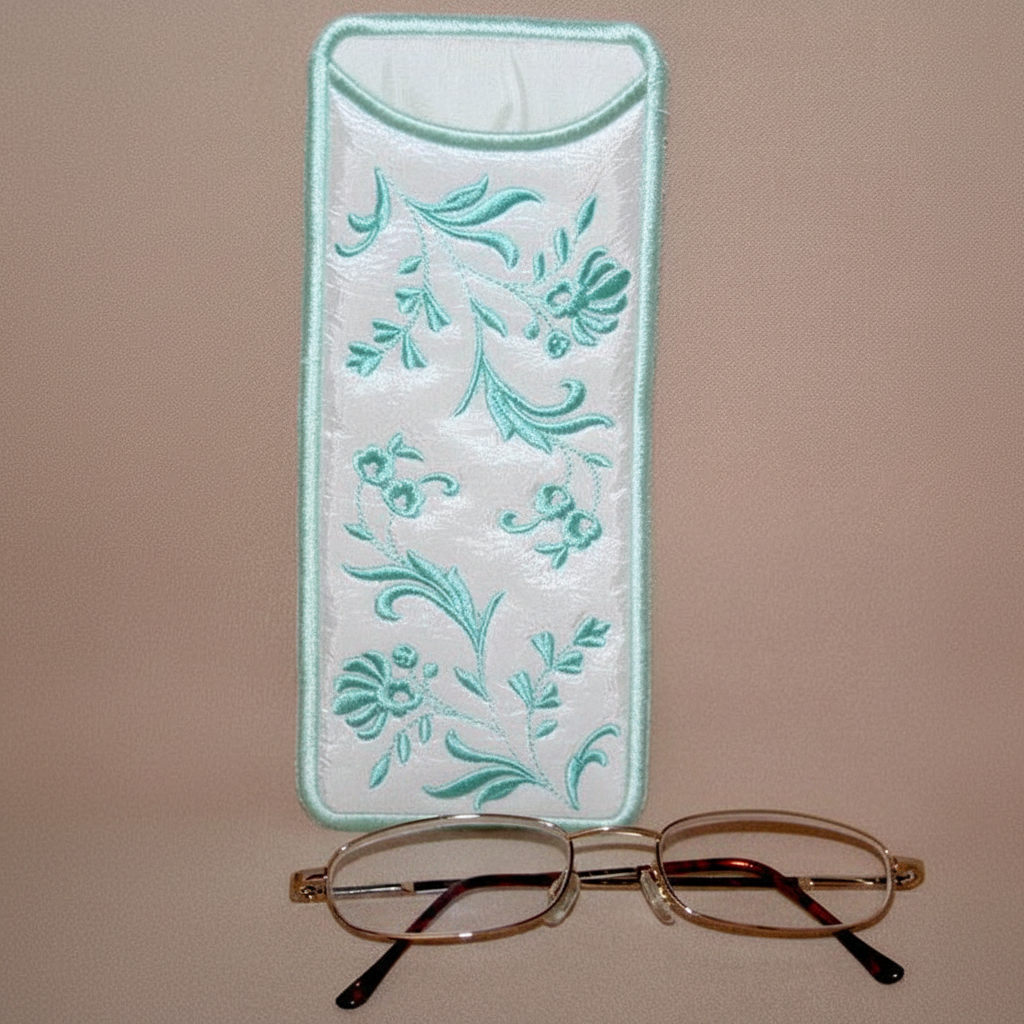 Slim Line Eyeglass Case Teal