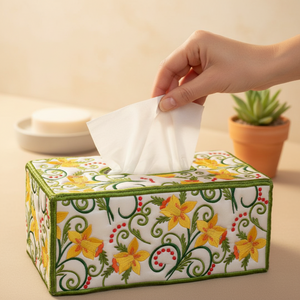 Daffodil Tissue Box Cover