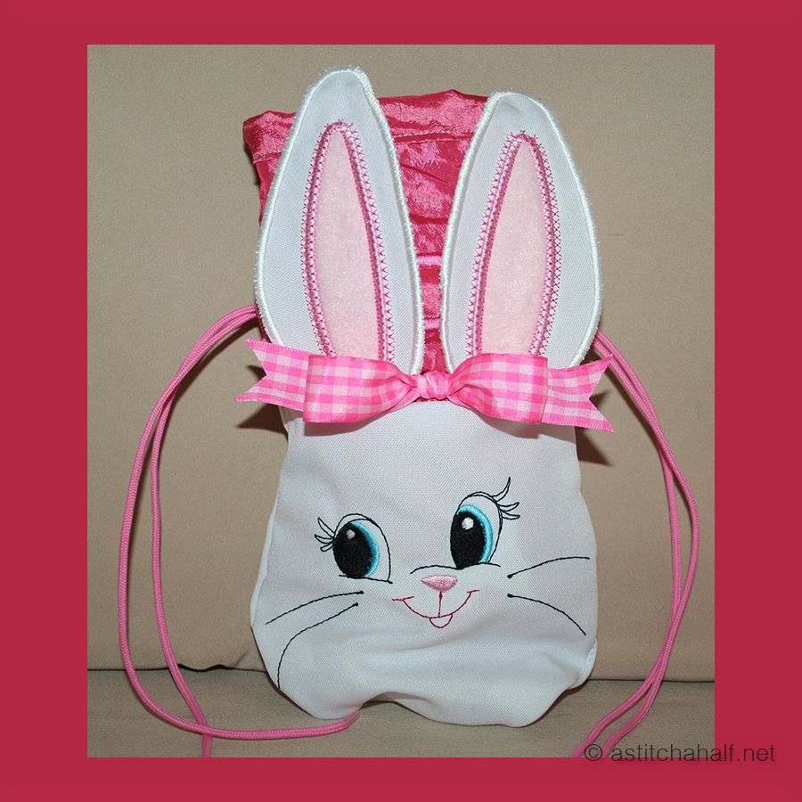 Cute Bunny Drawstring Bag