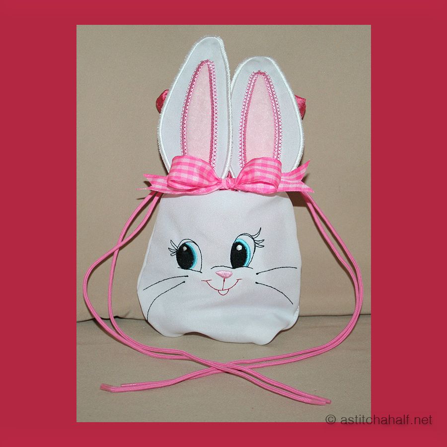 Cute Bunny Drawstring Bag