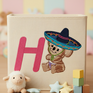 Fuzzy Koala Bear Letter H