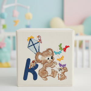 Fuzzy Koala Bear Letter K