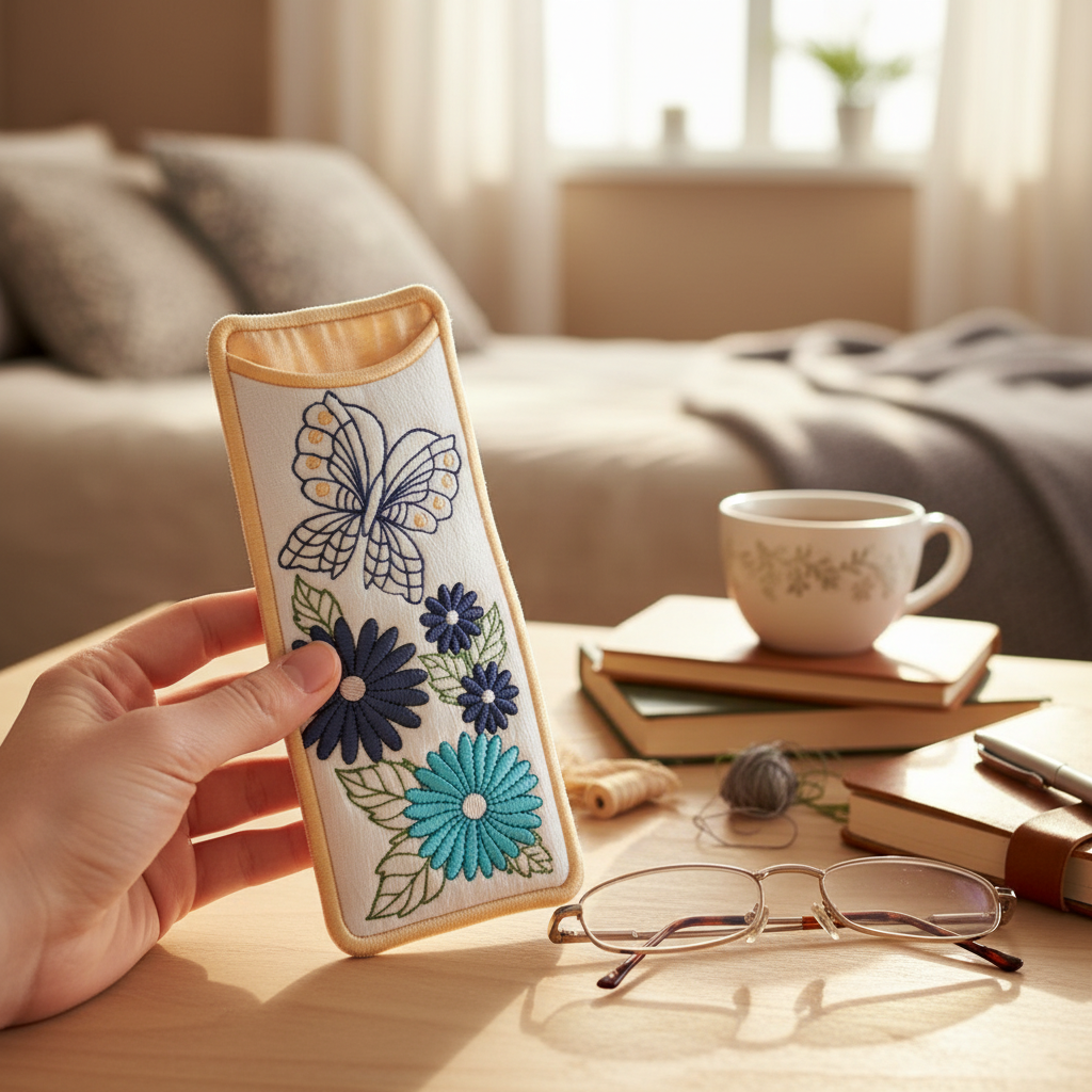 Butterfly Daisy Eyeglass Cases
