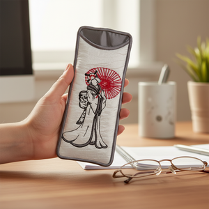 Japanese Girl with Wagasa Eyeglass Cases