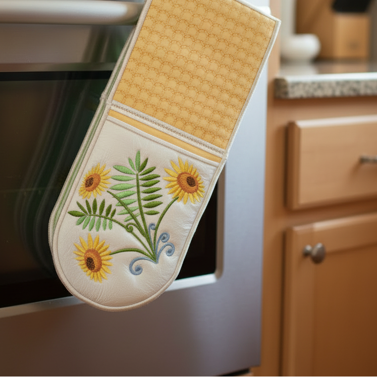 Sunflower BBQ Mitt