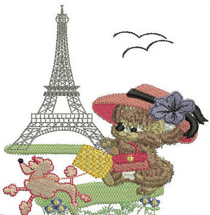 Fuzzy Koala Bear Olivia in Paris