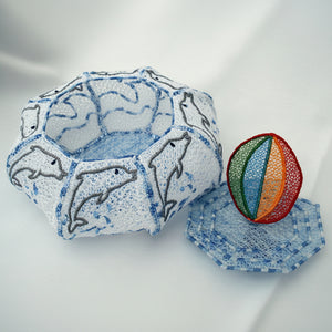 Freestanding Lace Dolphin Bowl