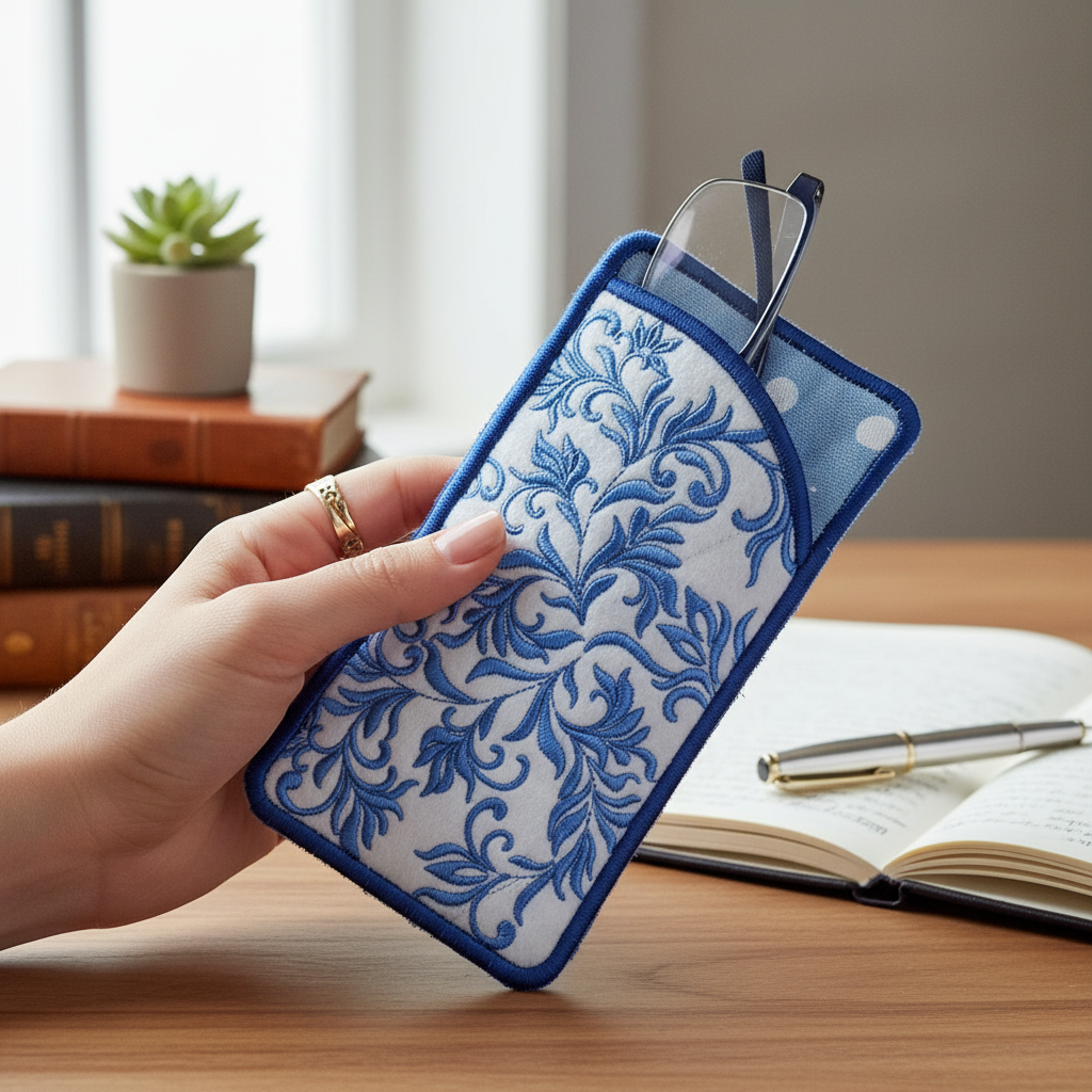 Blue Song Eyeglass Case