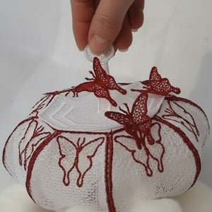 Freestanding Lace Butterfly Bowl