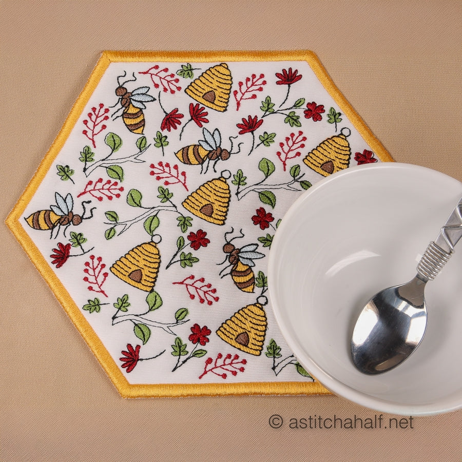 Golden Gardeners Mug Rug Combo