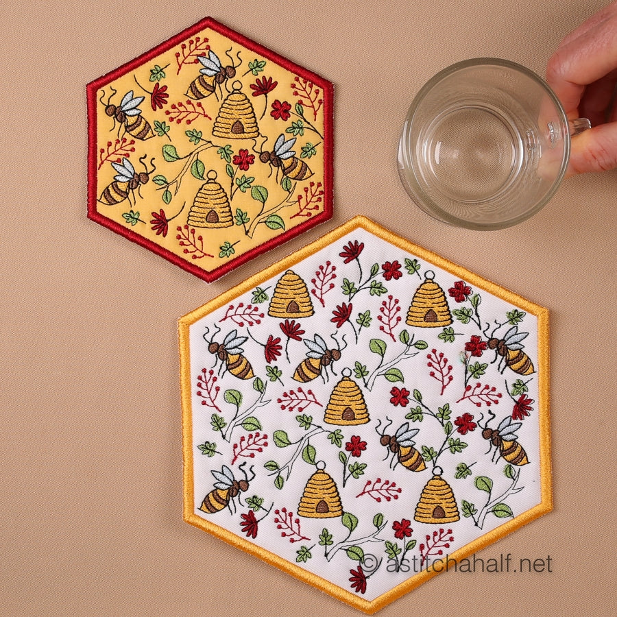 Golden Gardeners Mug Rug Combo