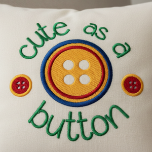 Cute as a button Circle