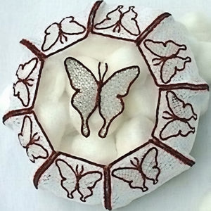 Freestanding Lace Butterfly Bowl