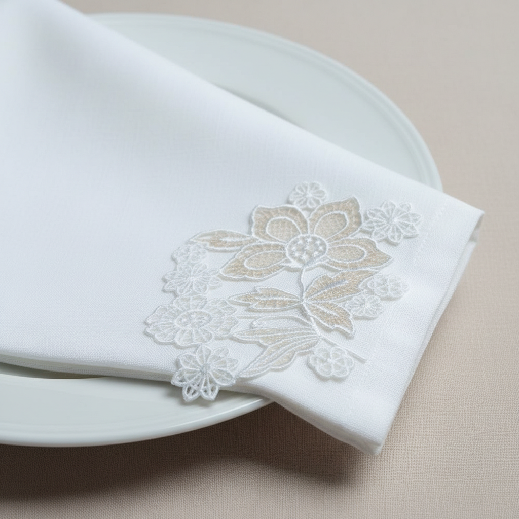 Freestanding Lace Summer Motifs Bouquet