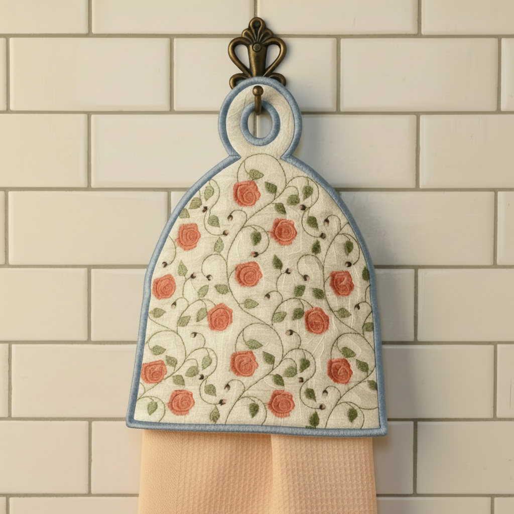 French Rose Towel Toppers