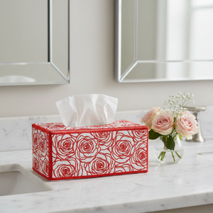 Lady in Roses Tissue Box Cover