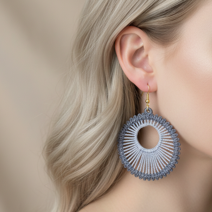 Lunar Freestanding Lace Earrings
