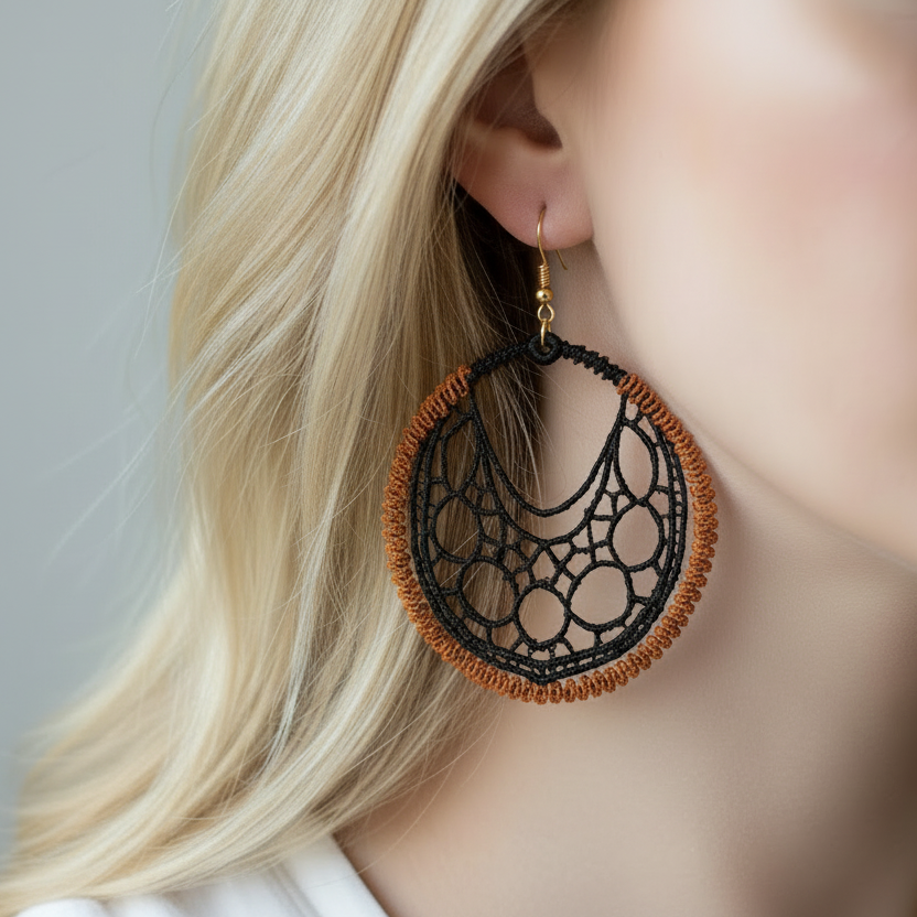 Marvelous Web Freestanding Lace Earrings