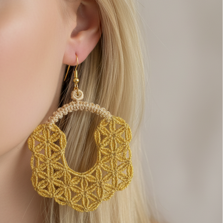 Moroccan Freestanding Lace Earrings