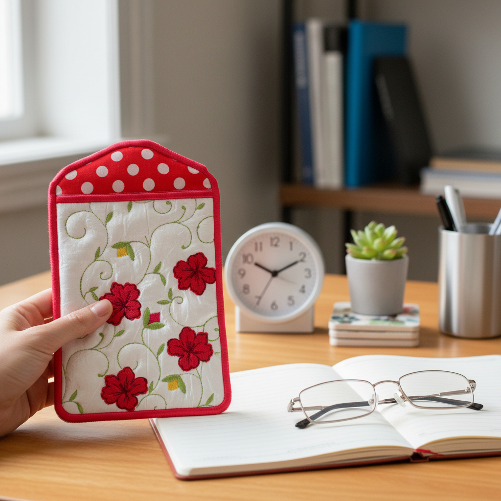 Hibiscus Phone and Eyeglass Pouches