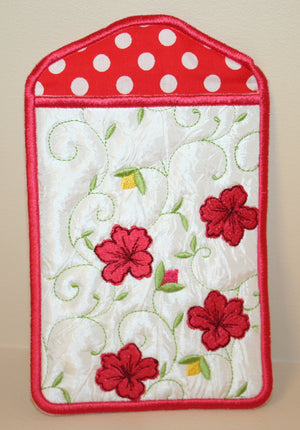 Hibiscus Phone and Eyeglass Pouches