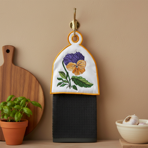 Pansy Towel Toppers