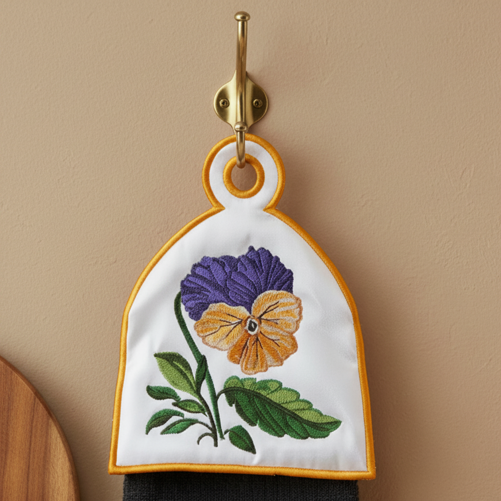 Pansy Towel Toppers