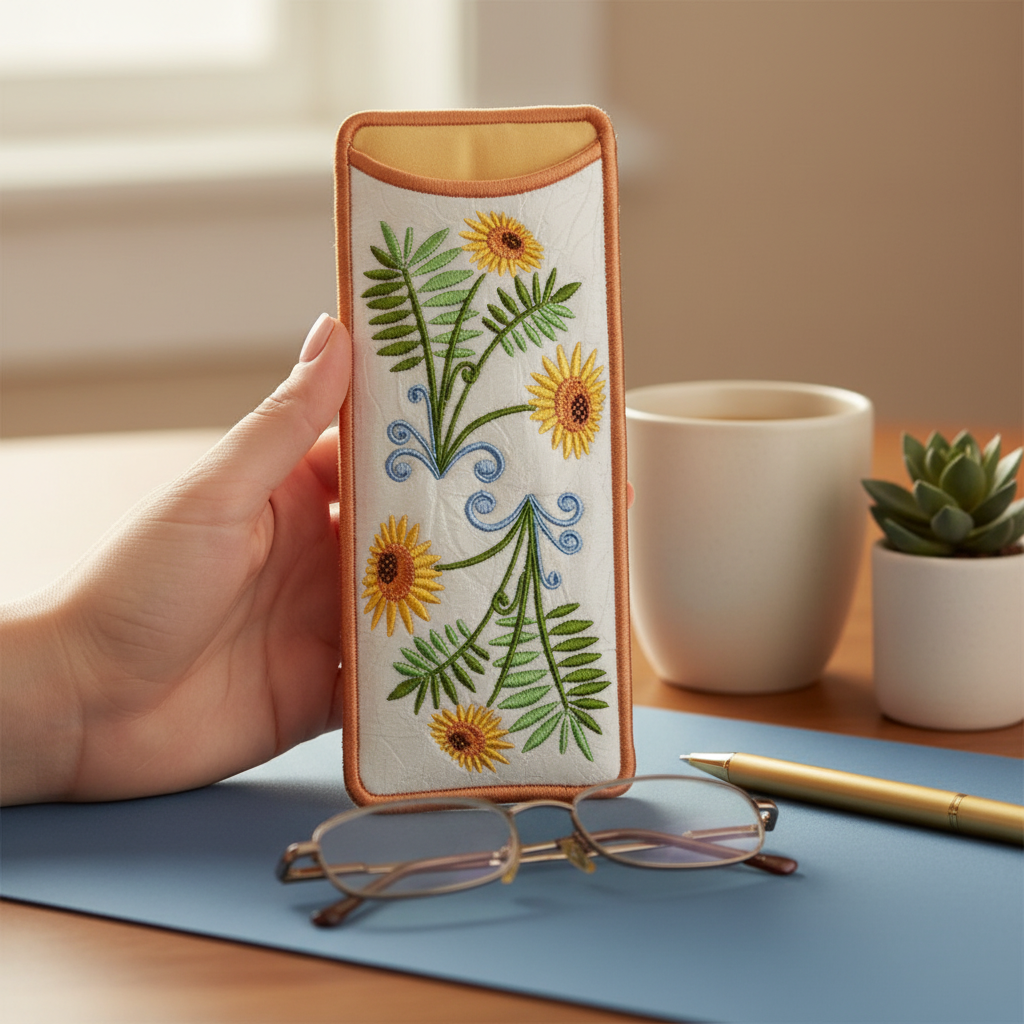 Sunflower Eyeglass Case