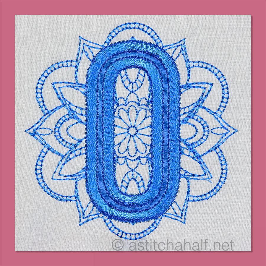 Monarch Mandala Monogram Number 0