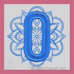 Monarch Mandala Monogram Number 0