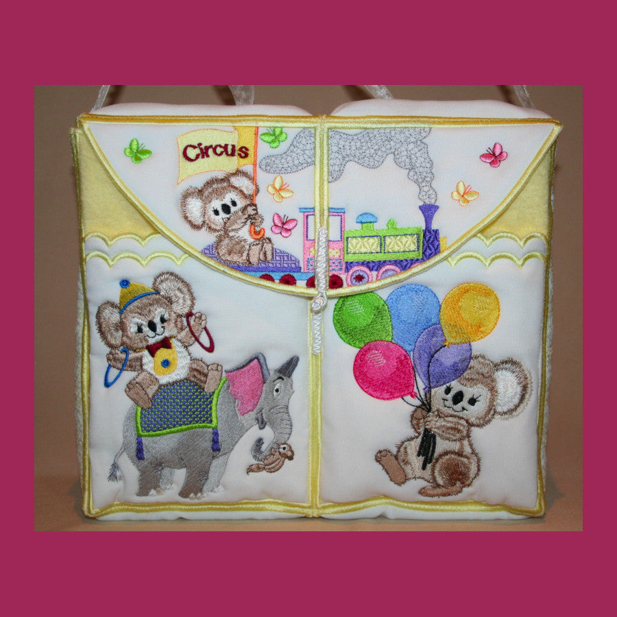 Fuzzy Tote 08 at the Circus - a-stitch-a-half