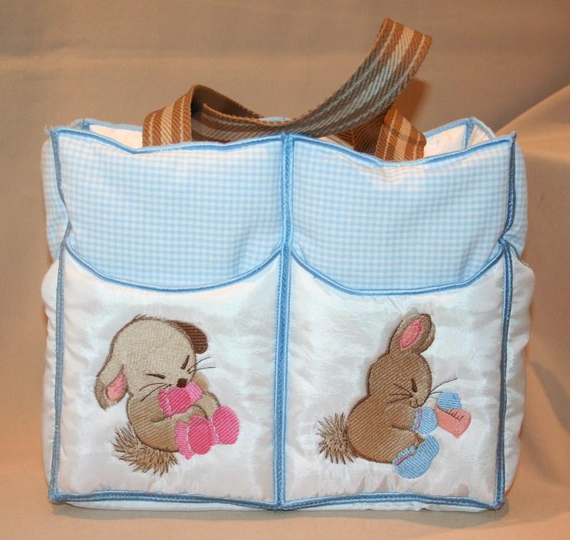 Tote Baby Bunny - a-stitch-a-half