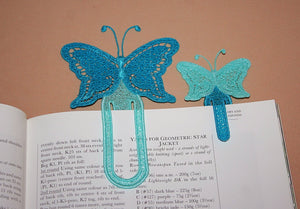 Butterfly Paperclip Bookmark - aStitch aHalf