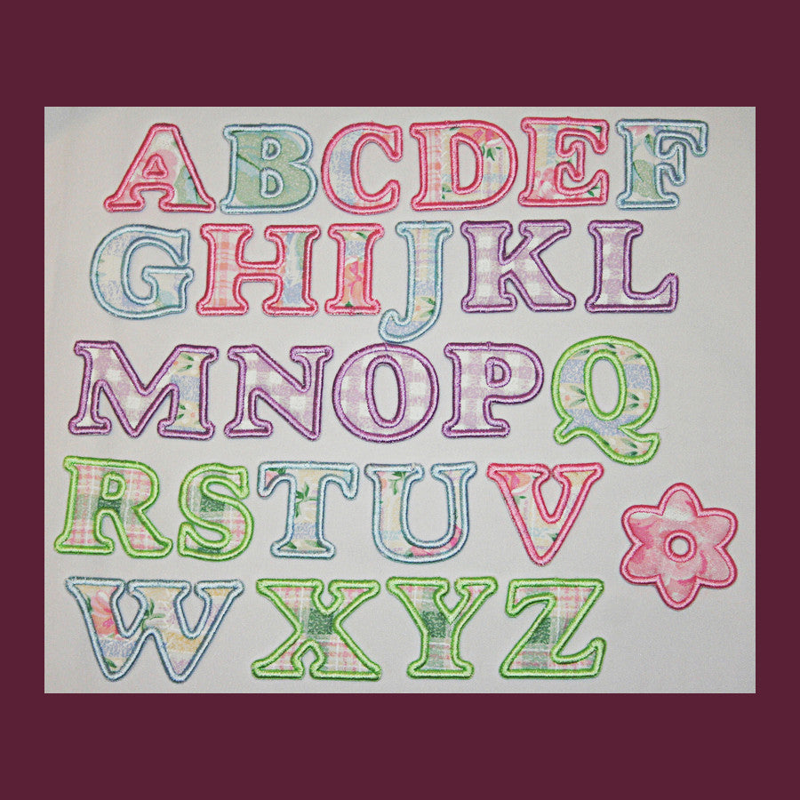 Playpen Alphabet - a-stitch-a-half