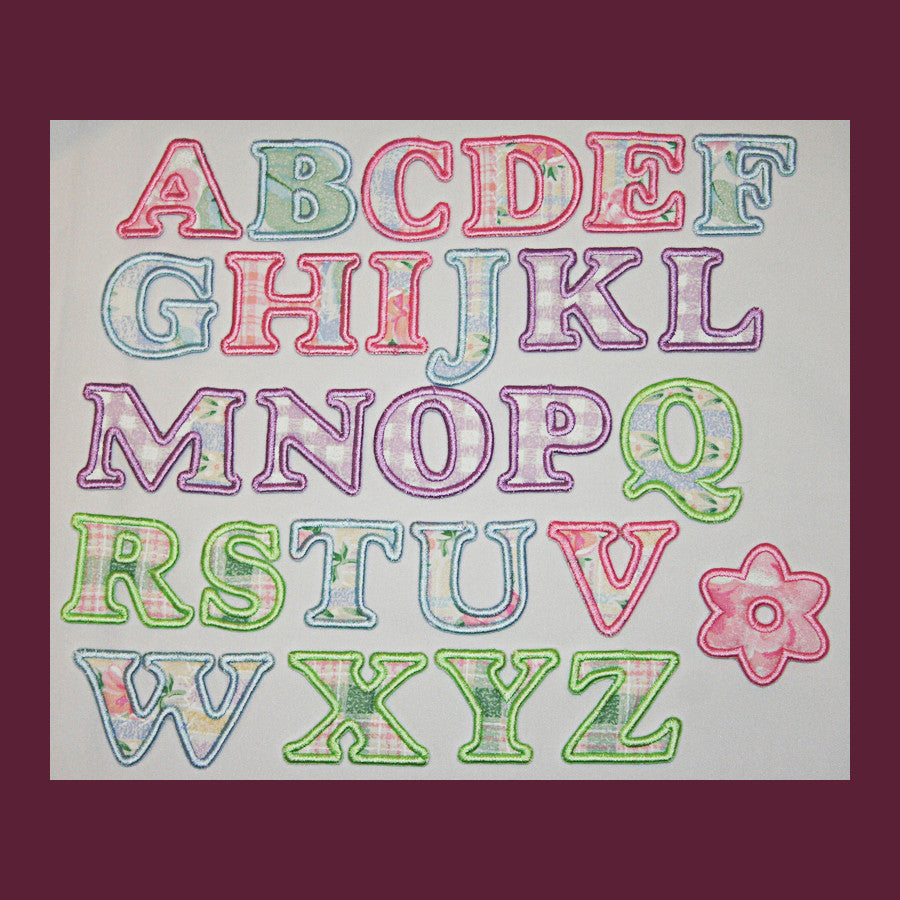 Playpen Alphabet - a-stitch-a-half