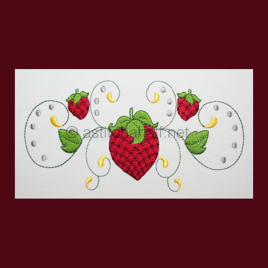 Alpine Strawberry - aStitch aHalf