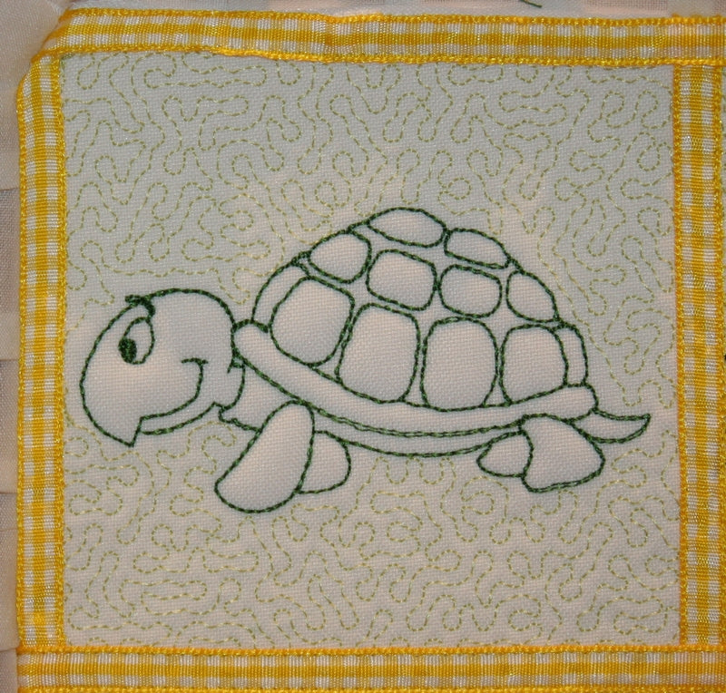 Trapunto Turtle Time - a-stitch-a-half