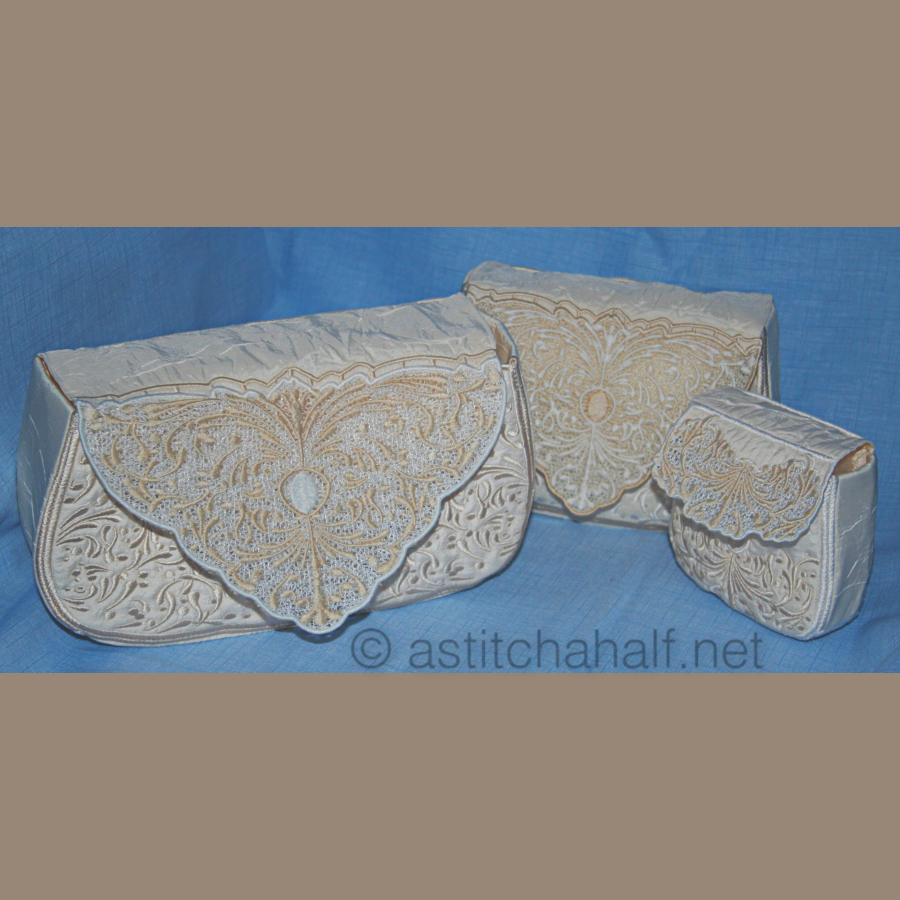 Cameo Clutch Purses - a-stitch-a-half