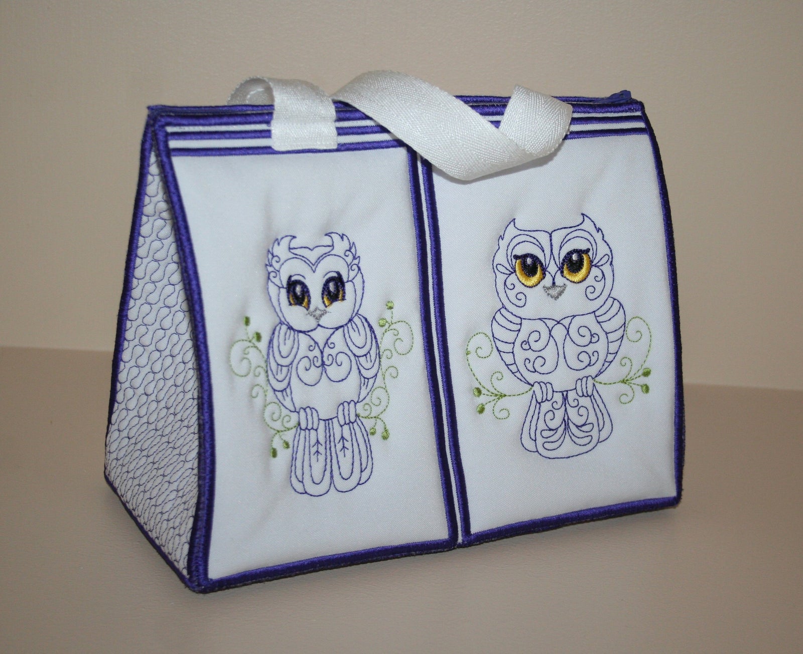 Hoot Hoot Tote Bag - a-stitch-a-half