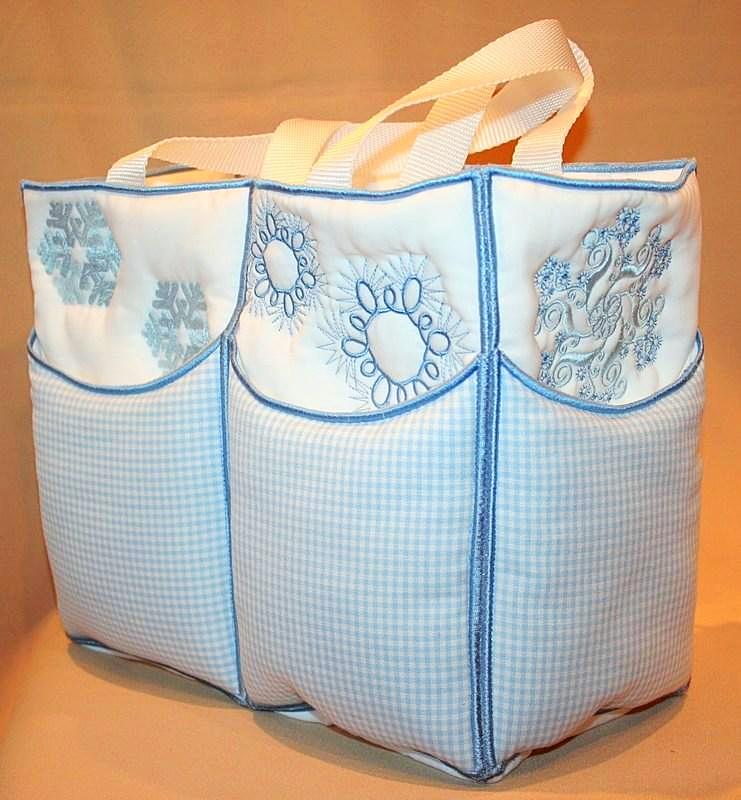 Tote Snowflake - a-stitch-a-half