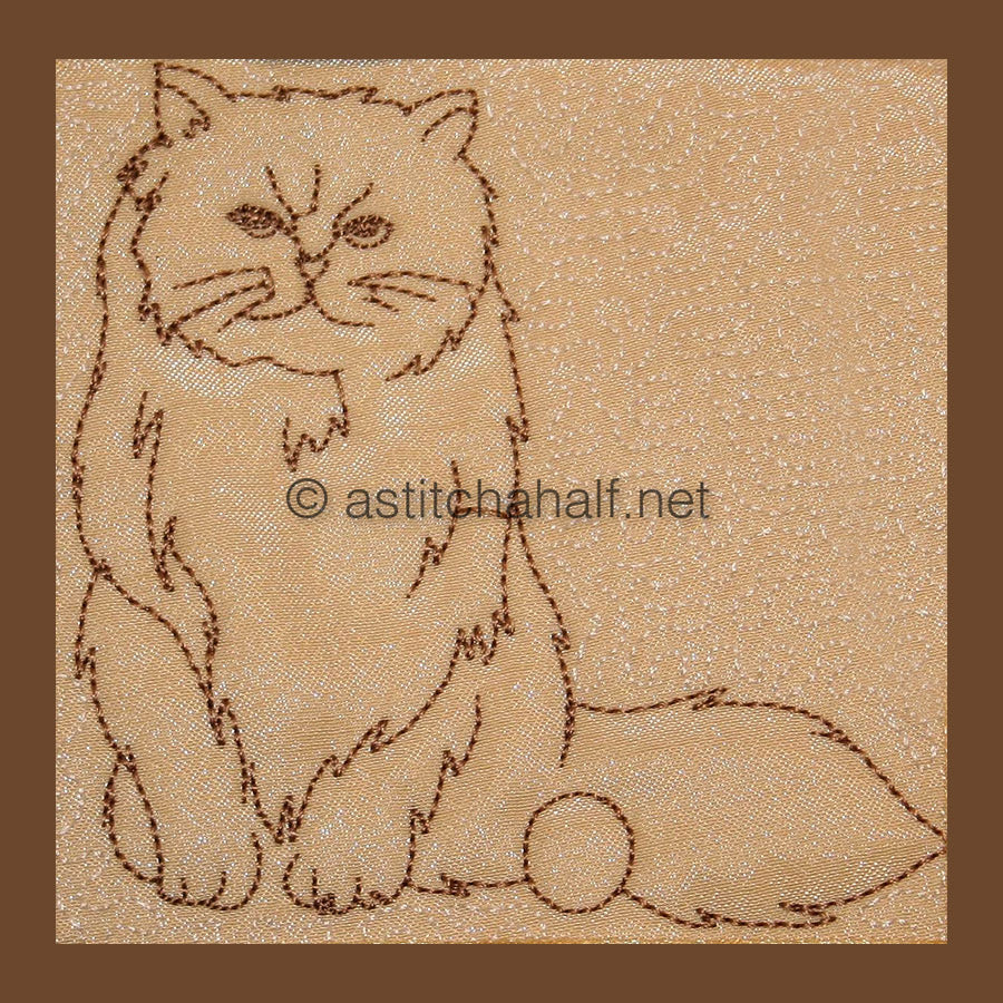 Trapunto Persian Cats