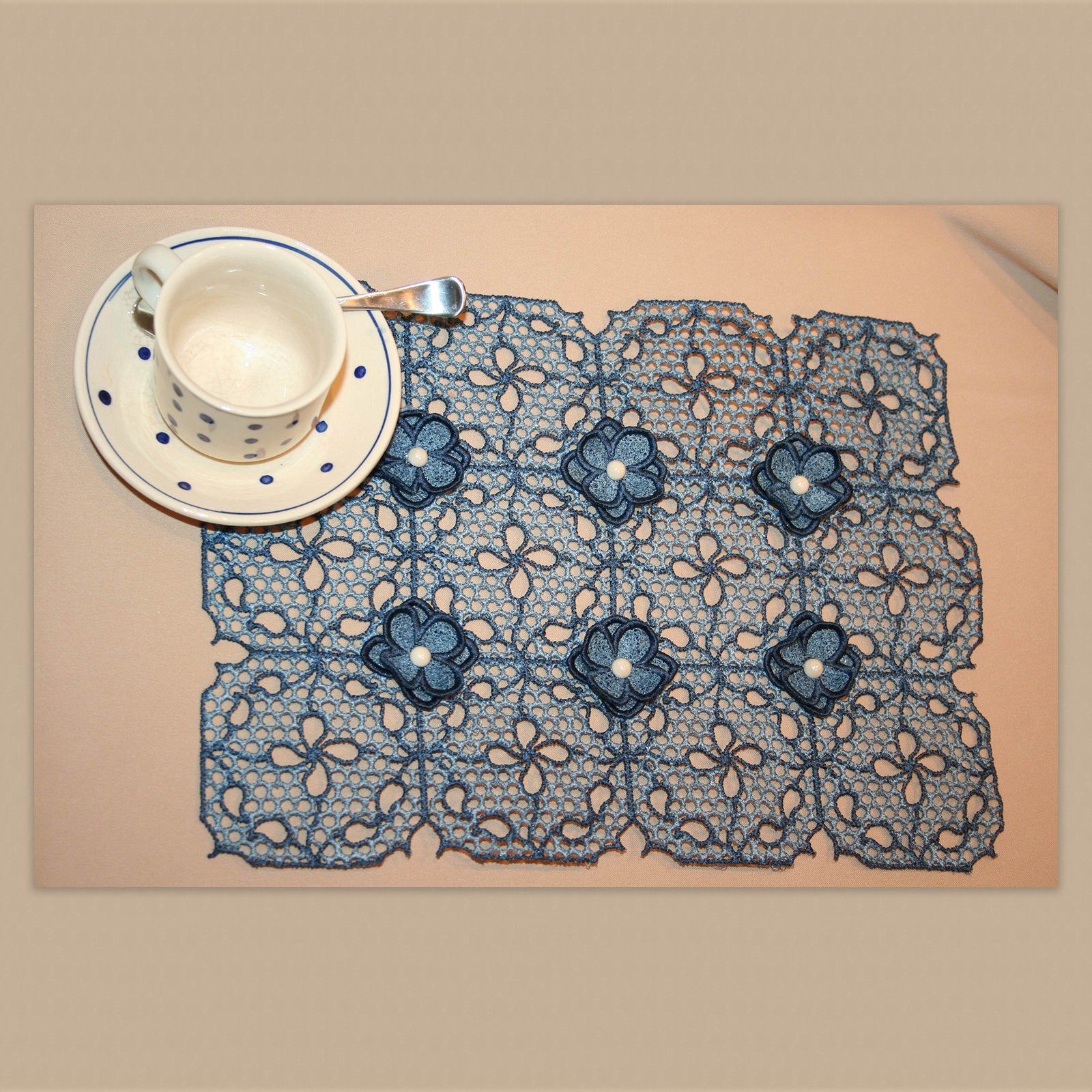 3D Flower Dresser Scarf