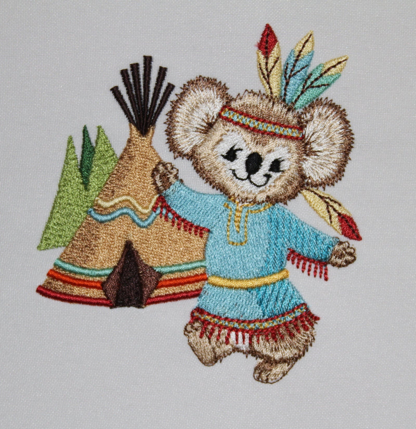 Native American Fuzzy Kocuhuntas - aStitch aHalf