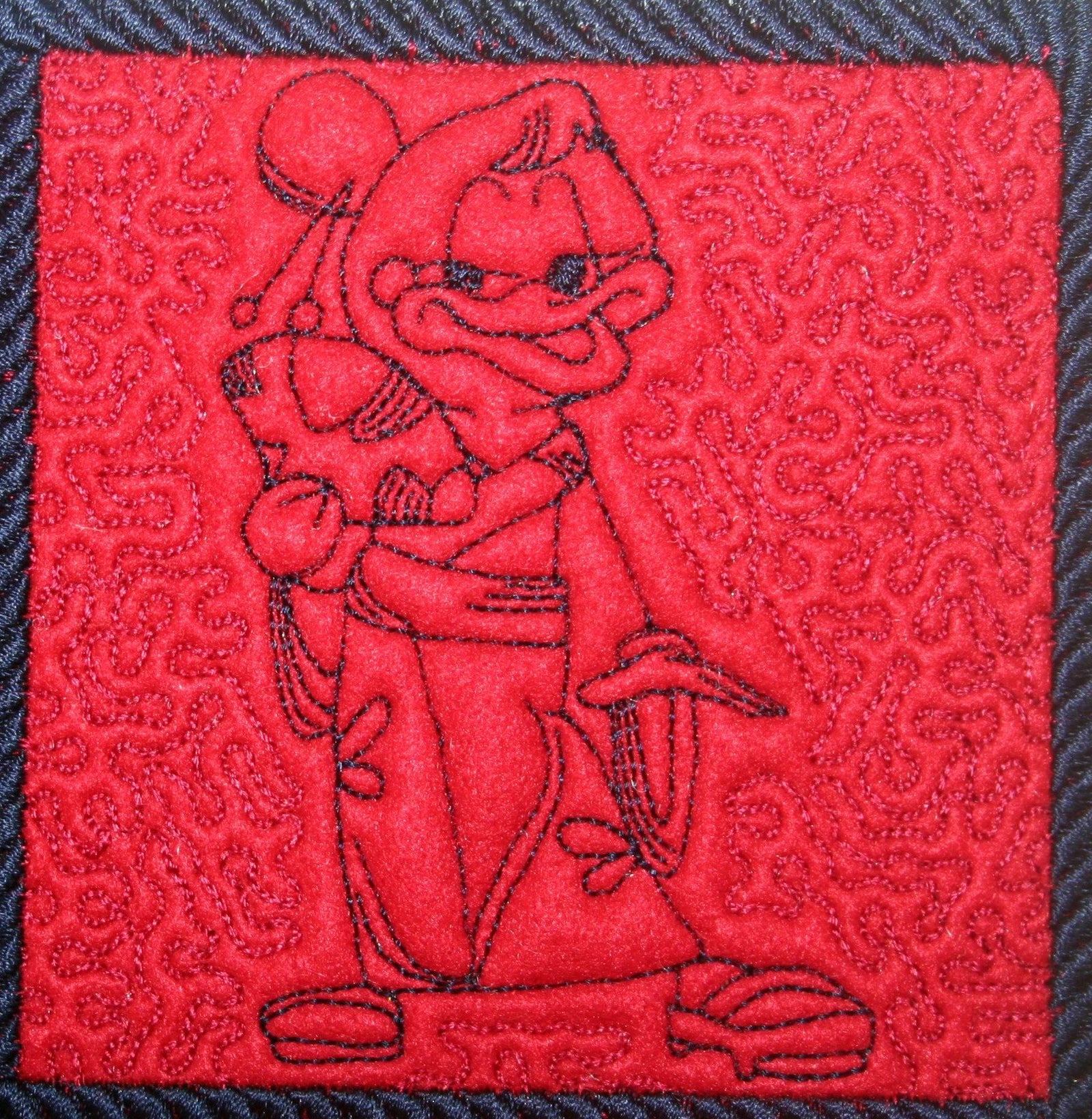 Oriental Ducks Trapunto - aStitch aHalf